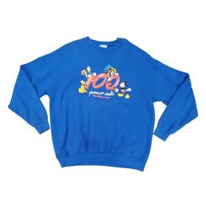 Walt Disney World 100 Years of Magic Sweatshirt Adult Size XL Pullover Blue